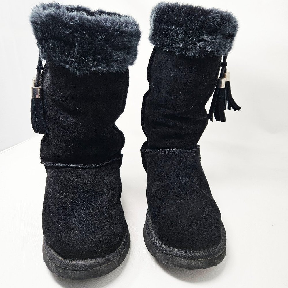 Ukala Jessica Black Suede Boot